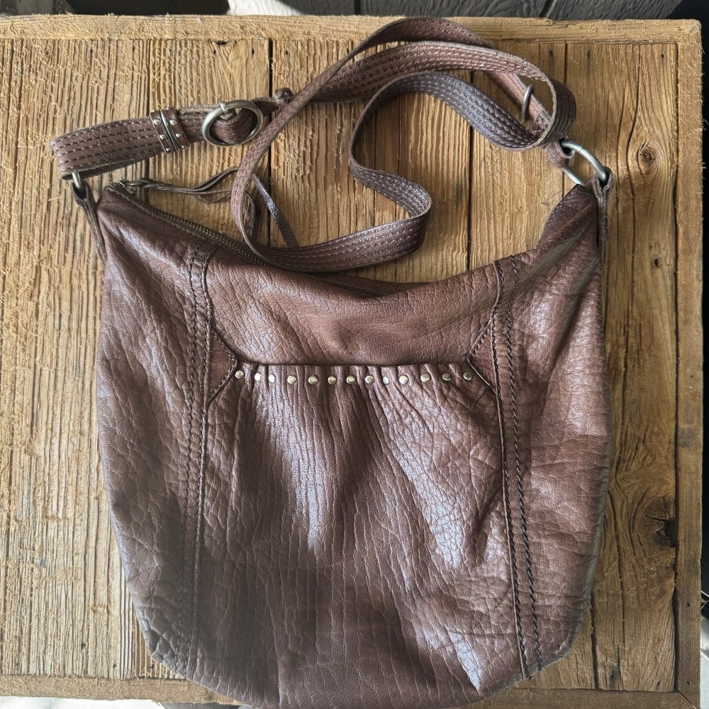 The Sak Melrose Shoulder Bag Leather Satchel Brown